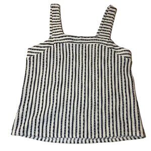 Green Envelope sleeveless striped top, Small
